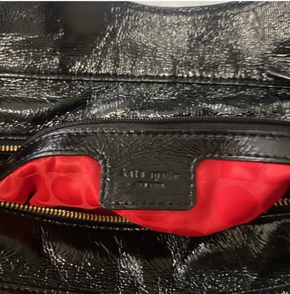 Kate Spade Vintage Rare Black & Yellow Handbag (EUC) - Picture 6 of 16